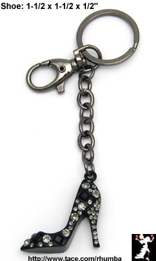 High Heel Shoe Key Chain High Heel Shoe Key Finder Black